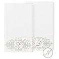 thumbnail image 1 of Authentic Hotel and Spa  100% Turkish Cotton Monica 2PC Embellished Bath Towel Set White N, 1 of 3