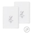 thumbnail image 1 of Authentic Hotel and Spa  100% Turkish Cotton Monica 2PC Embellished Washcloth Set White P, 1 of 3