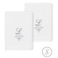 thumbnail image 1 of Authentic Hotel and Spa  100% Turkish Cotton Monica 2PC Embellished Washcloth Set White S, 1 of 3