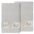 thumbnail image 1 of Authentic Hotel and Spa  100% Turkish Cotton Rebecca 2PC Embellished Bath Towel Set Light Gray, 1 of 5