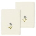 thumbnail image 1 of Authentic Hotel and Spa  100% Turkish Cotton Rebecca 2PC Embellished Washcloth Set Cream, 1 of 5