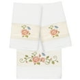 thumbnail image 1 of Authentic Hotel and Spa  100% Turkish Cotton Rebecca 3PC Embellished Towel Set White, 1 of 5