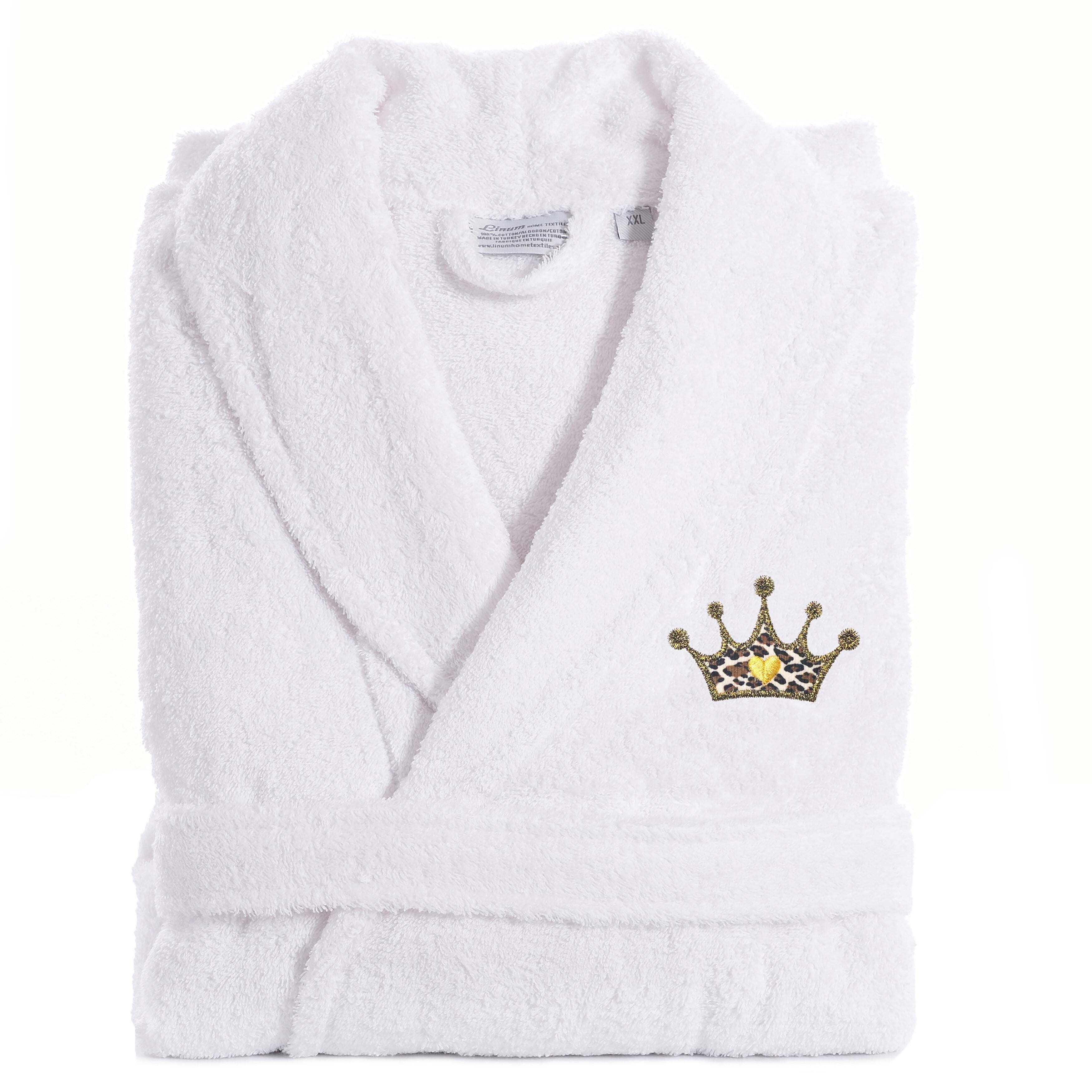 Authentic Hotel and Spa 100% Turkish Cotton Terry Bath Robe Embroidered ...