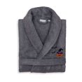 thumbnail image 1 of Authentic Hotel and Spa  100% Turkish Cotton Unisex Terry Bath Robe with Pumpkin Head Embroidery S/M - Grey, 1 of 4