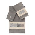 thumbnail image 1 of Authentic Hotel and Spa  100% Turkish Cotton Vivian 3PC Embellished Towel Set Dark Gray, 1 of 5