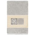 thumbnail image 1 of Authentic Hotel and Spa  100% Turkish Cotton Vivian Embellished Hand Towel Light Gray, 1 of 5