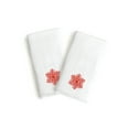 thumbnail image 1 of Authentic Hotel and Spa  2-piece Holiday Turkish Cotton Hand Towels with Red Snowflake Embroidery (Set of 2), 1 of 2