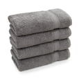 thumbnail image 1 of Authentic Hotel and Spa Authentic Hotel Spa Turkish Cotton Hand Towels (Set of 4) Charcoal, 1 of 5