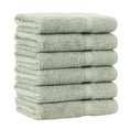 thumbnail image 1 of Authentic Hotel and Spa Authentic Hotel Spa Turkish Cotton Washcloth (Set of 6) Green, 1 of 5
