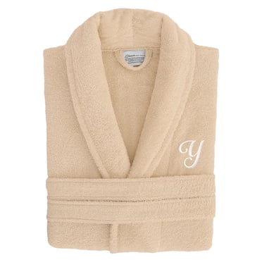 Authentic Hotel and Spa Unisex Pink Turkish Cotton Terry Bath Robe with ...