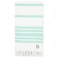 thumbnail image 1 of Authentic Hotel and Spa Authentic Pestemal Aqua Herringbone Monogrammed Turkish Cotton Bath and Beach Towel Aqua -W, 1 of 5