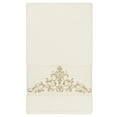 thumbnail image 1 of Authentic Hotel and Spa  Cream Turkish Cotton Scrollwork Embroidered Bath Towel, 1 of 3