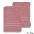 thumbnail image 1 of Authentic Hotel and Spa  Omni Turkish Cotton Terry Oversized Bath Sheet Towels (Set of 2) Pink, 1 of 5