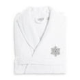 thumbnail image 1 of Authentic Hotel and Spa  Silver Snowflake Terry Cloth Turkish Cotton Bath Robe S/M, 1 of 2