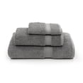 thumbnail image 1 of Authentic Hotel and Spa  Turkish Cotton 3-piece Towel Set Charcoal, 1 of 5