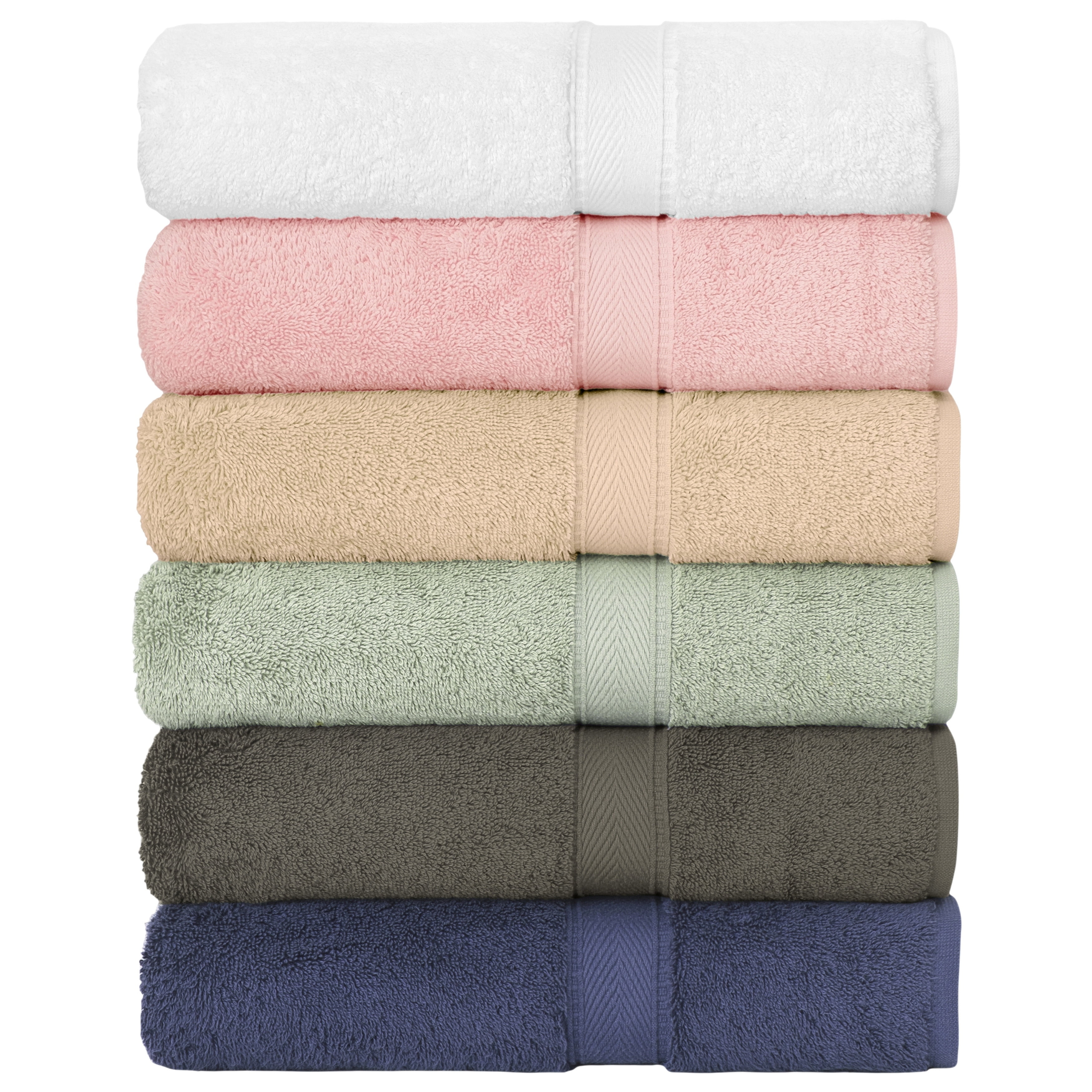 Authentic Hotel and Spa  Turkish Cotton 4-piece Towels Set Navy Blue