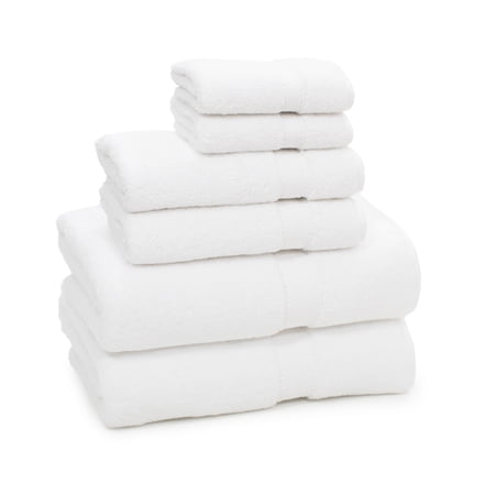 Authentic Hotel and Spa Turkish Cotton 6-piece Towel Set White