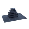 thumbnail image 1 of Authentic Hotel and Spa  Turkish Cotton 7-piece Towel Set with Bath Mat Navy, 1 of 5