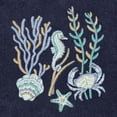 thumbnail image 1 of Authentic Hotel and Spa  Turkish Cotton Aaron 2PC Embellished Bath Towel Set Marine, 1 of 5