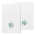 thumbnail image 1 of Authentic Hotel and Spa  Turkish Cotton Aaron 2PC Embellished Fingertip Towel Set White, 1 of 5