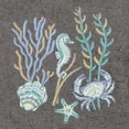 thumbnail image 1 of Authentic Hotel and Spa  Turkish Cotton Aaron 3PC Embellished Towel Set Charcoal, 1 of 5