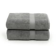 thumbnail image 1 of Authentic Hotel and Spa  Turkish Cotton Bath Towels (Set of 2) Charcoal, 1 of 5