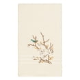 thumbnail image 1 of Authentic Hotel and Spa  Turkish Cotton Blue Bird Embroidered Cream Bath Towel, 1 of 3