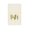 thumbnail image 1 of Authentic Hotel and Spa  Turkish Cotton Cactus Embroidered Cream Hand Towel, 1 of 2