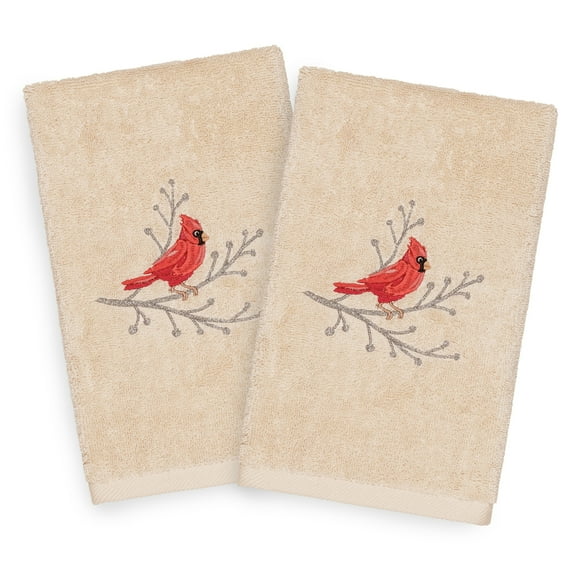 Authentic Hotel and Spa  Turkish Cotton Cardinal Beige Set of 2 Hand Towels