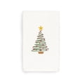 thumbnail image 1 of Authentic Hotel and Spa  Turkish Cotton Christmas Tree White Hand Towel, 1 of 2