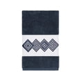 thumbnail image 1 of Authentic Hotel and Spa Turkish Cotton Diamonds Embroidered Midnight Blue Hand Towel, 1 of 3