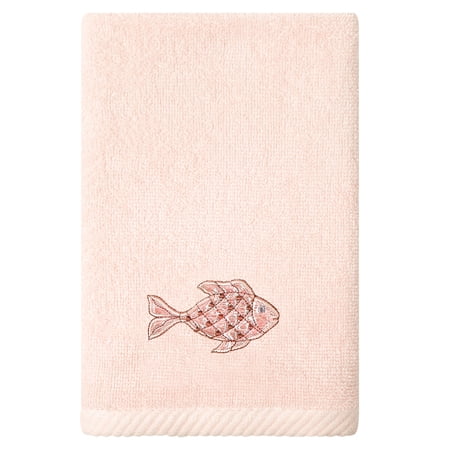 Authentic Hotel and Spa Turkish Cotton Figi 3PC Embellished Towel Set Blush
