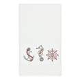 thumbnail image 1 of Authentic Hotel and Spa Turkish Cotton Nautical Embroidered White Bath Towel, 1 of 3