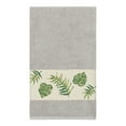 thumbnail image 1 of Authentic Hotel and Spa  Turkish Cotton Palm Fronds Embroidered Light Grey Bath Towel, 1 of 2