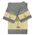 thumbnail image 1 of Authentic Hotel and Spa  Turkish Cotton Palm Tree Embroidered Charcoal Grey 3-piece Towel Set, 1 of 4