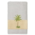 thumbnail image 1 of Authentic Hotel and Spa  Turkish Cotton Palm Tree Embroidered Grey Bath Towel, 1 of 2