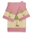 thumbnail image 1 of Authentic Hotel and Spa  Turkish Cotton Palm Tree Embroidered Tea Rose 3-piece Towel Set, 1 of 4