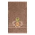 thumbnail image 1 of Authentic Hotel and Spa Turkish Cotton Pineapple Embroidered Latte Brown Bath Towel, 1 of 2