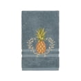 thumbnail image 1 of Authentic Hotel and Spa Turkish Cotton Pineapple Embroidered Teal Blue Hand Towel, 1 of 2