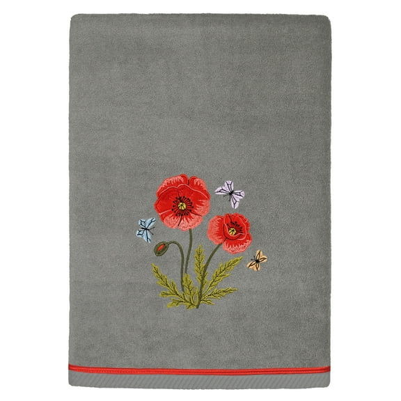 Authentic Hotel and Spa  Turkish Cotton Polly 2 PC Bath Towel Set Charcoal