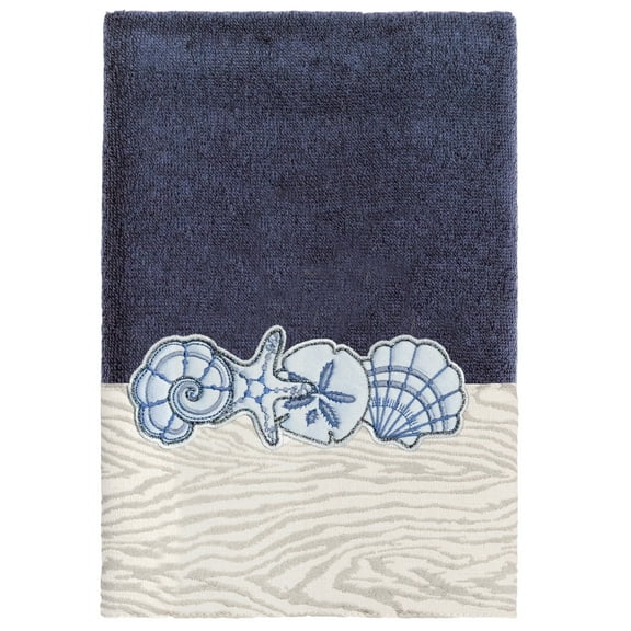 Authentic Hotel and Spa  Turkish Cotton Shell Row 3PC Towel Set Marine