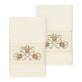 thumbnail image 1 of Authentic Hotel and Spa  Turkish Cotton Shells Embroidered Cream 2-piece Towel Hand Set, 1 of 2