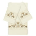 thumbnail image 1 of Authentic Hotel and Spa  Turkish Cotton Shells Embroidered Cream 3-piece Towel Set, 1 of 4