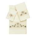 thumbnail image 1 of Authentic Hotel and Spa  Turkish Cotton Shells Embroidered Cream 3-piece Towel Set, 1 of 4