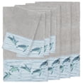 thumbnail image 1 of Authentic Hotel and Spa  Turkish Cotton Turtles Embroidered Light Grey 8-piece Towel Set, 1 of 4