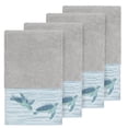 thumbnail image 1 of Authentic Hotel and Spa  Turkish CottonTurtles Embroidered Light Grey 4-piece Hand Towel Set, 1 of 2