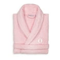 thumbnail image 1 of Authentic Hotel and Spa  Unisex Pink Turkish Cotton Terry Bath Robe with White Block Monogram O S/M, 1 of 5