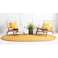 thumbnail image 1 of Authentic Jute Rug Natural Jute Oval Indian Braided Rag Rug Oval Floor Rug indian Handwoven Solid Area Rugs, 1 of 3