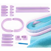 Authentic Knitting Board Adjustable Multi-Knit Loom, Modular Loom, 18 Loom Parts