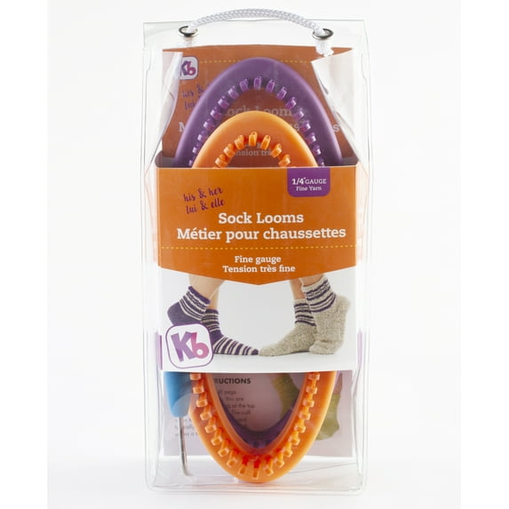 Authentic Knitting Board His & Her Sock Looms, Fine Gauge, 2 Loom Set